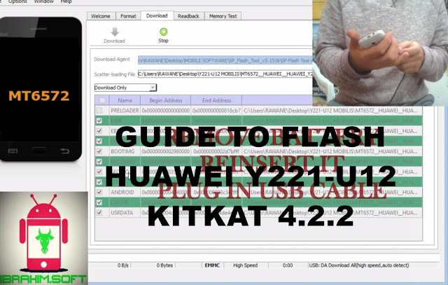 Flash Huawei Y221-U12 KitKat Stock Multi Languages