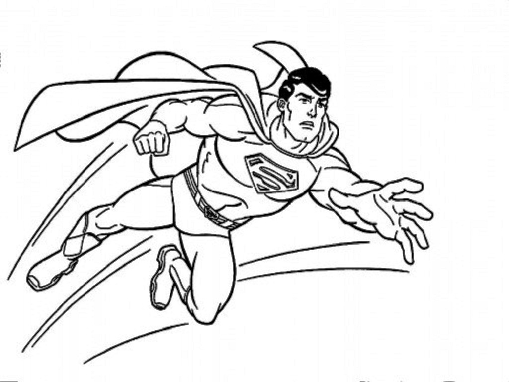 Download Kids Page: Superman Coloring Pages
