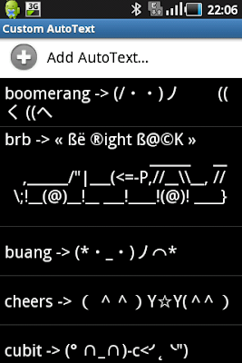 Autotext BBM di Android