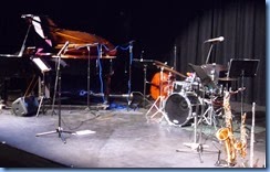 Setting-up for the second-half of the Concert.