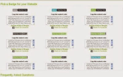 Cara Pasang Protected DCMA di Blog
