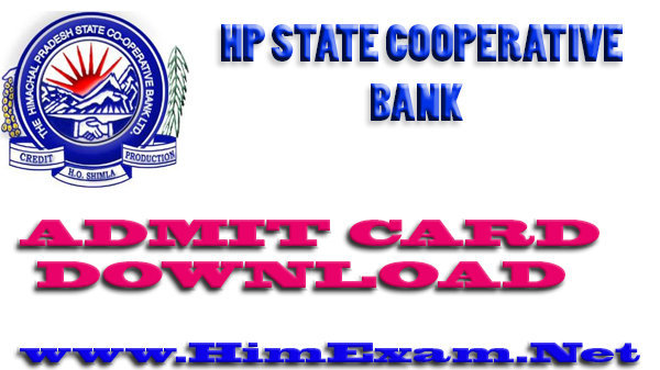 Download HPSCB Bank Admit Card for Jr. Clerk 2015