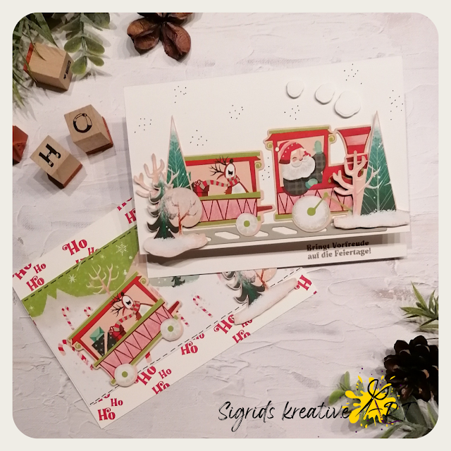 per weihnachtsexpress, santas delivery, stampin up, stamp set, stempelset, weihnachtskarte