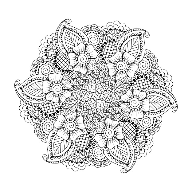 Adult Coloring Mandala