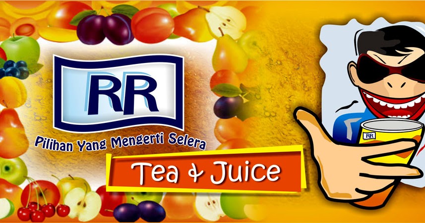  Desain Label 3 Kemasan Gelas RR Tea Juice Desain spanduk