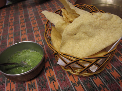 New Everest Kitchen, papadum