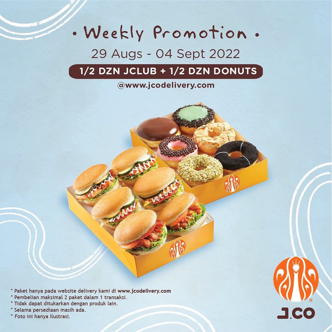 (S.D 04 Sept 2022) JCO Special Bundle Donuts & JCLUB Weekly Promotion Hanya 119 Ribu