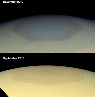 Fitur Hexagon Misterius di Saturnus Berubah Warna