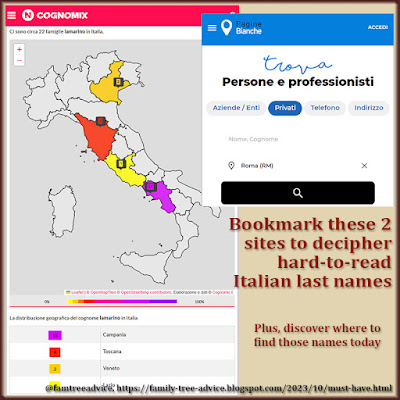 Can't read that Italian last name? Bookmark these free websites and solve the problem.