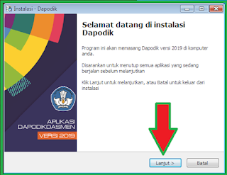 Install Dapodik 2019