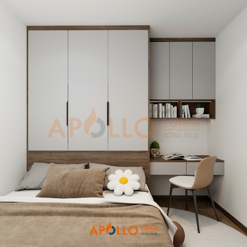 Giải pháp thiết kế phòng ngủ nhỏ căn hộ 2PN tòa GS2 Vinhomes Smart City