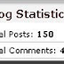 Pasang Blog Statistics di blog