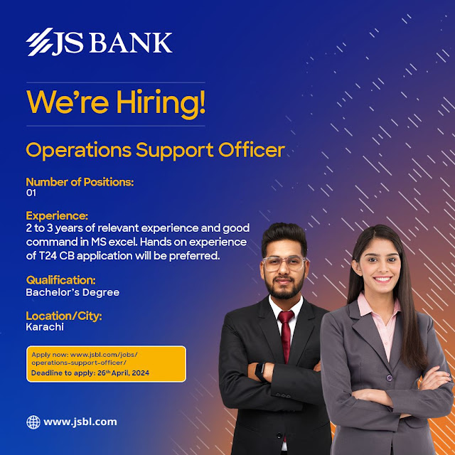 JS Bank Ltd Latest Jobs in Karachi April 2024