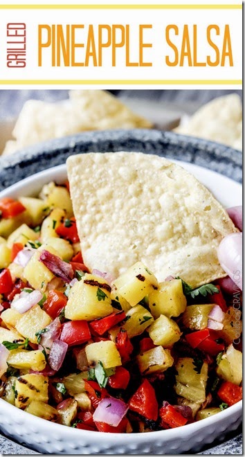 Grilled Pineapple Salsa Recipe - YUMMY! Great recipe for summer grilling when the tomatoes are  plentiful. Even the kids will like this recipe.