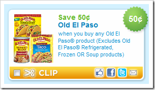 Old El Paso 50 cents off Coupon