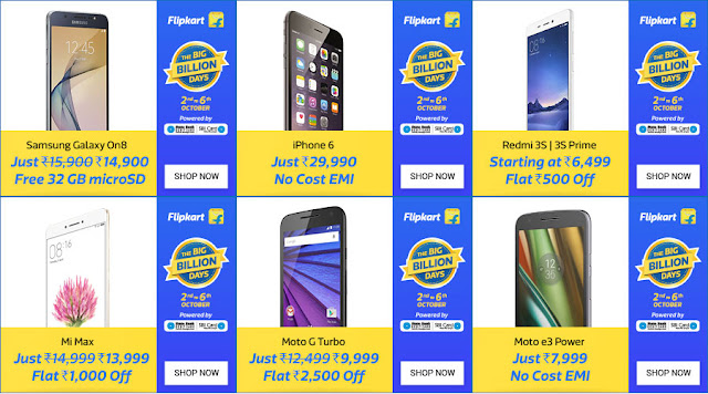 Flipkart Big Billion Days - Mobile Offers 