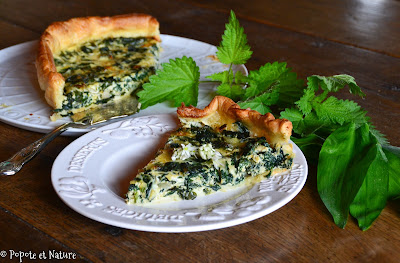 Quiche aux orties et à l'ail des ours ©Popote et Nature