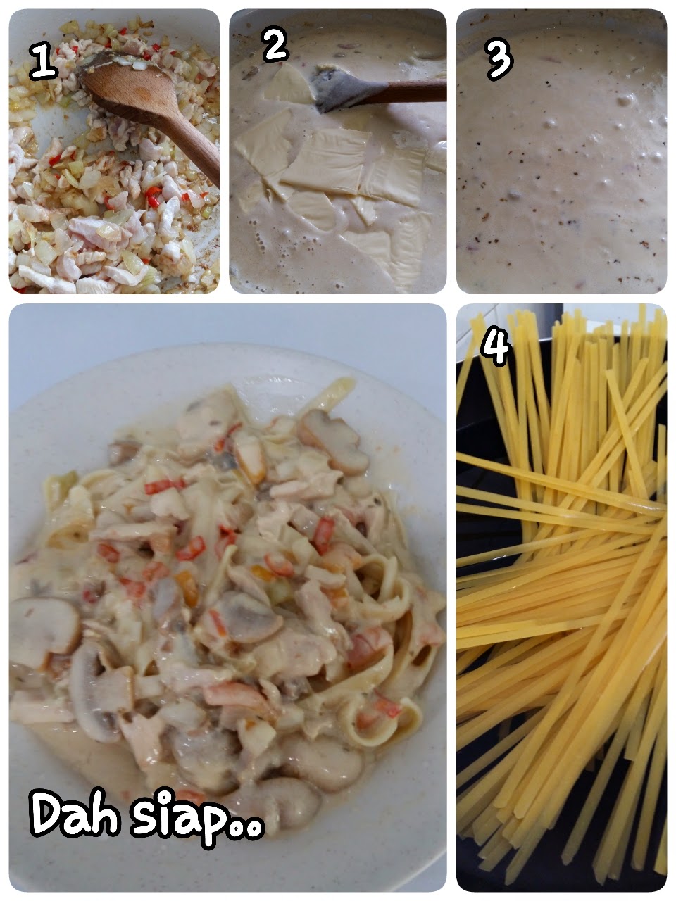 My Supplement Kiosk: RESEPI FETTUCCINE CARBONARA YANG My Supplement Kiosk: RESEPI FETTUCCINE CARBONARA YANG