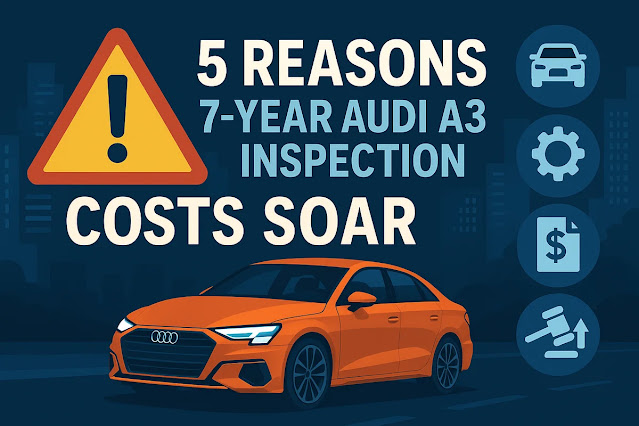 【見落とし注意】アウディA3の7年目車検、費用が跳ね上がる5つの原因