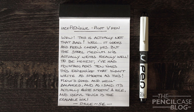 Pilot Vpen fountain pen written review