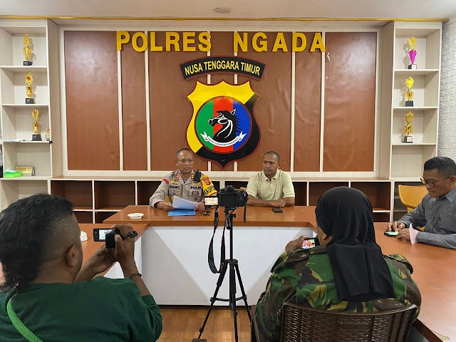 Konferensi Pers Terkait Isu Penculikan Anak Di Bajawa Kabupaten Ngada, Ini Pernyataan Kapolres Ngada