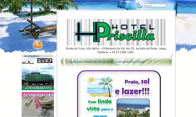 Criação de Site para Hotel e Pousada Turismo Vila Velha ES