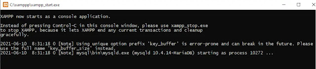 Command Prompt xampp_start