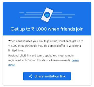Google Duo Refer And Earn