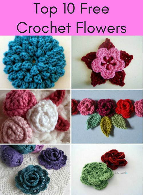 Top 10 Free Crochet Flower Patterns 