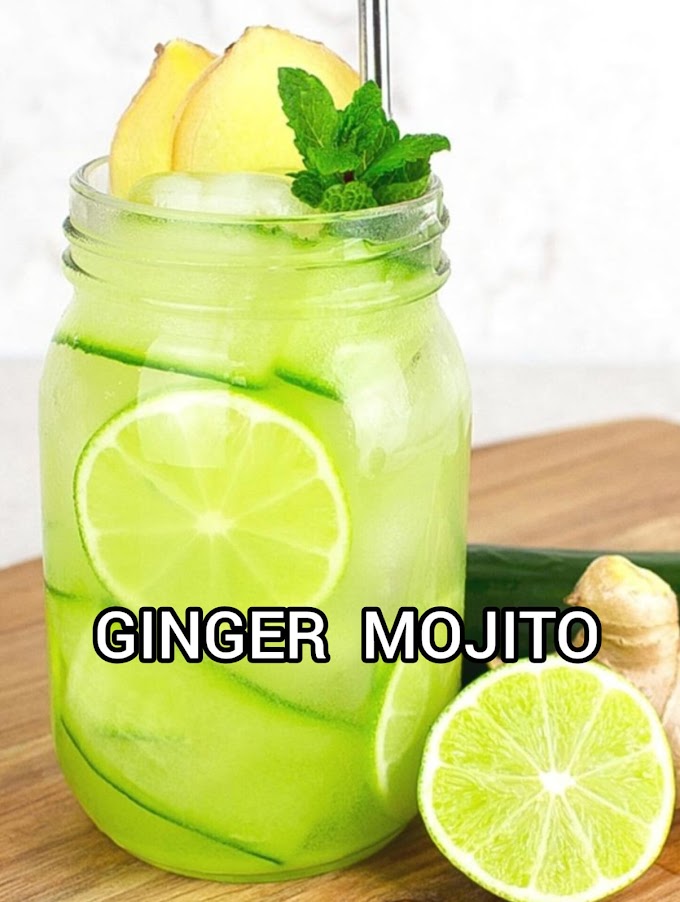 lemon ginger mojito mocktail