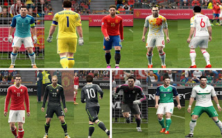 Kits: Wales, Spain, Northern Ireland, Euro 2016, Pes 2013