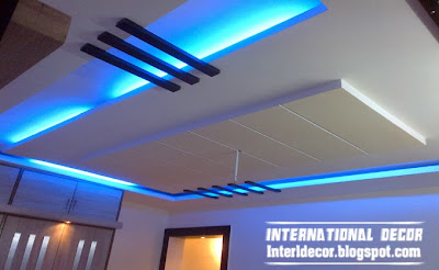 False ceiling pop designs LED ceiling lighting ideas 2018