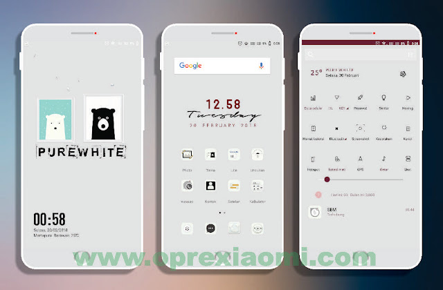 Tema Xiaomi Pure White Mtz