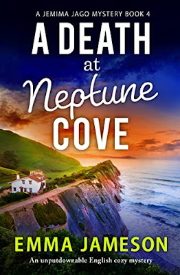 book cover of contemporary cozy mystery A Death at Neptune Cove by Emma Jameson