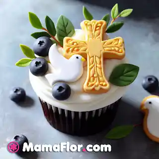 Cupcakes decorado con palomas