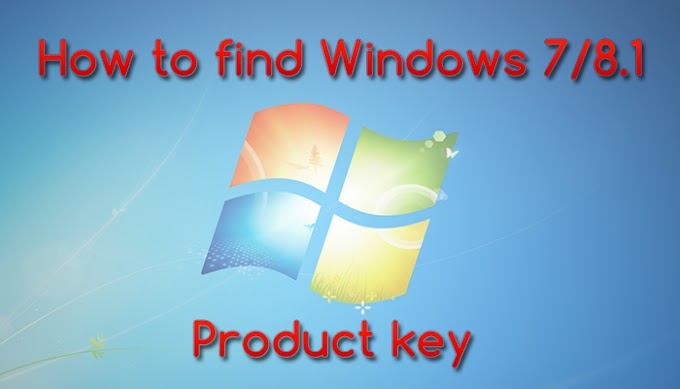 03.How to Find Windows 7/8.1 Product Key Without Using Any Softwares