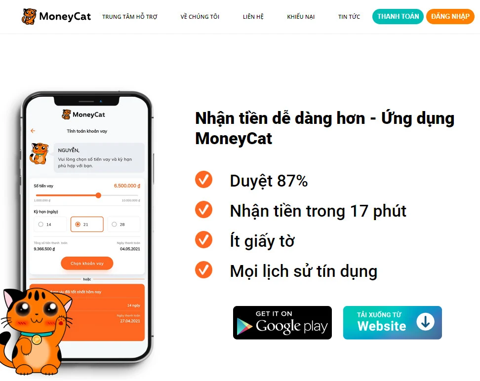 App MoneyCat có lừa đảo không?