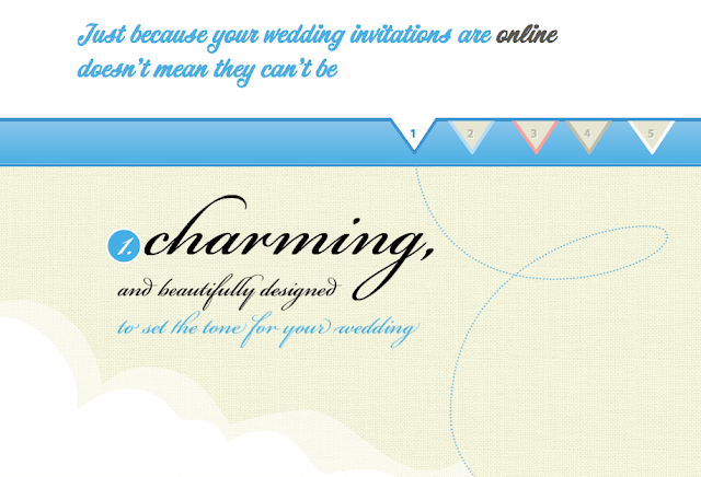 A simple beautifully designed online wedding invitation