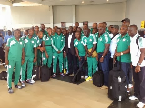 Nigeria's u-17 players and crew
