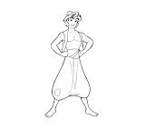 #1 Aladdin Coloring Page