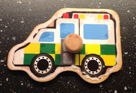 picture of a wet ambulance puzzle piece