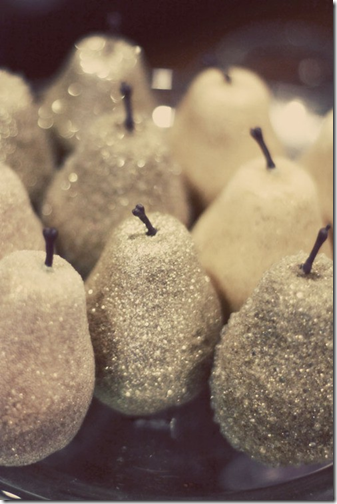 sparkly pears via pinterest