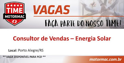 Vaga para Consultor de Vendas em Porto Alegre