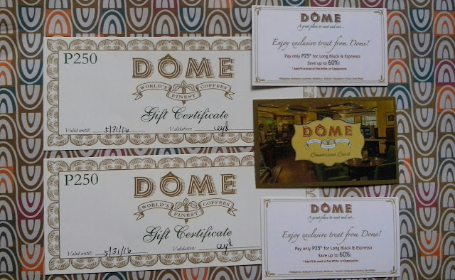 dome cafe review, dome loyalty card,