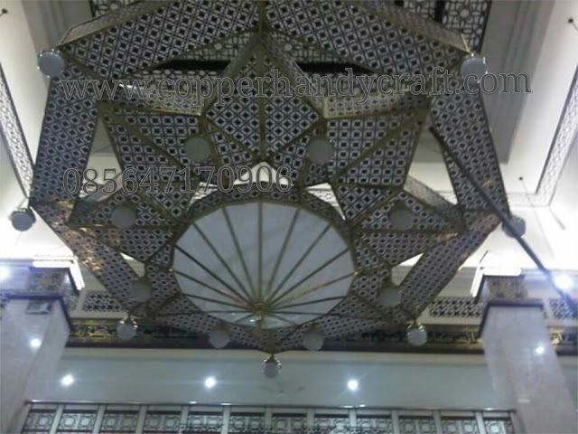  Lampu  Gantung Masjid  dari Tembaga Kerajinan  Lampu  Tembaga