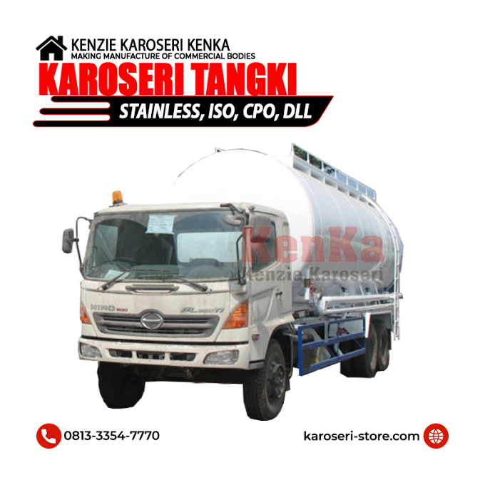 Jual Karoseri Tangki Semen - Dealer Truck HINO Cibinong
