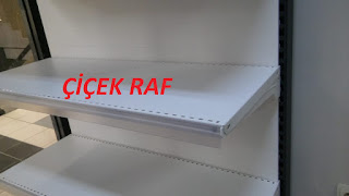 çiçek raf- marketlerde kullanılan estetik raf sistemleri