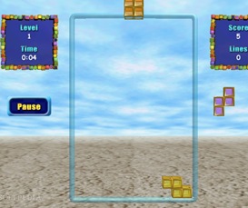 Free 3D Tetris Game Color Cubes