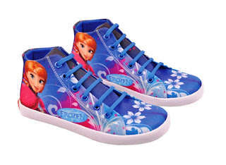 Gambar Sepatu Casual Anak Perempuan Motif Frozen