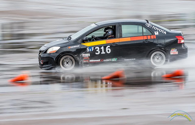 Armstrong Racing Toyota Yaris Sedan at the autocross